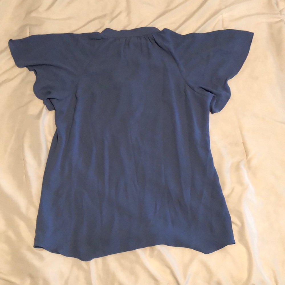 WHBM SS Flutter Sleeve Blouse
